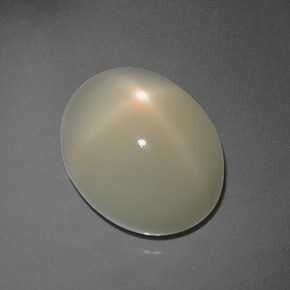 Pedra da lua estrela marrom natural 7,26ct, corte oval, translúcido