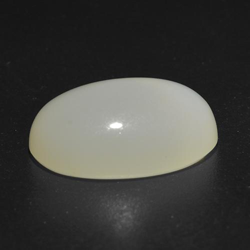 Pedra da lua estrela branco natural 5,32ct, corte oval, translúcido