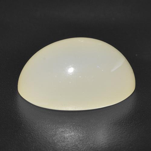 Pedra da lua estrela branco natural 5,34ct, corte oval, translúcido