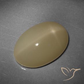Pedra da lua estrela laranja natural 12,43ct, corte oval, translúcido