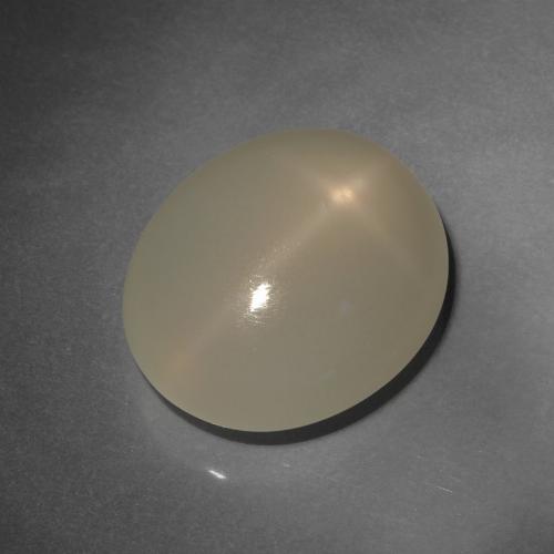 Pedra da lua estrela marrom natural 12,80ct, corte oval, translúcido