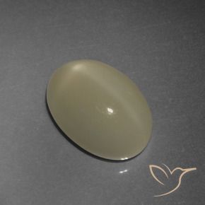 Pedra da Lua Estrela Marrom Terroso Natural 4.93ct, oval, Translúcido