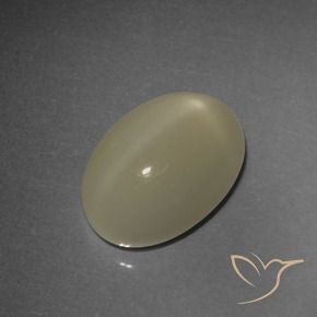 Pedra da Lua Estrela Marrom Terroso Natural 4.93ct, oval, Translúcido