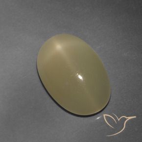 Pedra da Lua Estrela Tortilha Clara Marrom Natural 4.86ct, oval, Translúcido