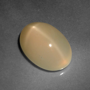 Pedra da lua estrela dourado natural 4,92ct, corte oval, translúcido