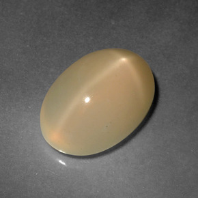 Pedra da lua estrela dourado natural 4,92ct, corte oval, translúcido