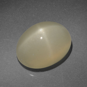 Pedra da lua estrela marrom natural 8,57ct, corte oval, translúcido