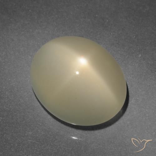 Pedra da Lua Estrela Castanho Médio-Claro Natural 7.89ct, oval, Translúcido