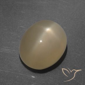 Pedra da Lua Estrela Laranja médio-escuro Natural 7.35ct, oval, Translúcido