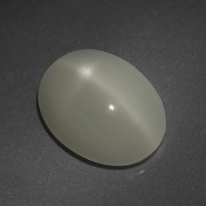 Pedra da lua estrela branco natural 7,01ct, corte oval, translúcido