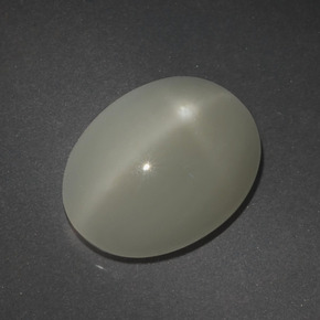 Pedra da lua estrela branco natural 7,01ct, corte oval, translúcido