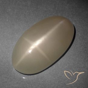 Pedra da Lua Estrela Laranja médio-escuro Natural 9.34ct, oval, Translúcido