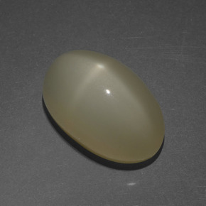 Pedra da lua estrela marrom natural 6,10ct, corte oval, translúcido