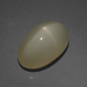 Pedra da lua estrela marrom natural 6,10ct, corte oval, translúcido