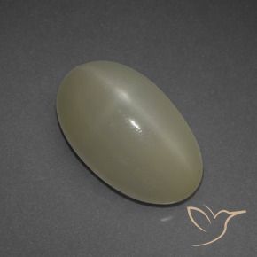 Pedra da Lua Estrela Marrom Pálido Natural 6.48ct, oval, Translúcido
