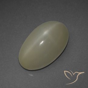 Pedra da Lua Estrela Marrom Pálido Natural 6.48ct, oval, Translúcido