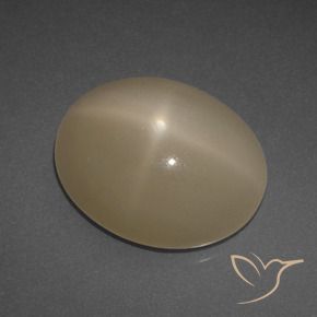 Pedra da Lua Estrela Laranja médio-escuro Natural 6.95ct, oval, Translúcido