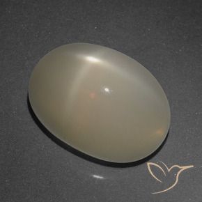 Pedra da Lua Estrela Café Marrom Claro Natural 8.95ct, oval, Translúcido