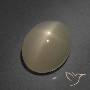 Pedra da Lua Estrela Laranja médio-escuro Natural 6.18ct, Corte Oval, Translúcido