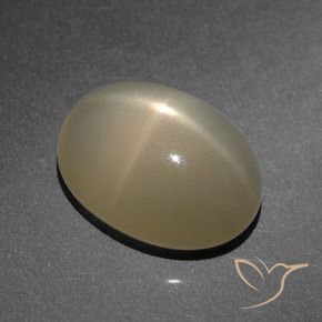 Pedra da Lua Estrela Marrom claro Natural 8.25ct, oval, Translúcido