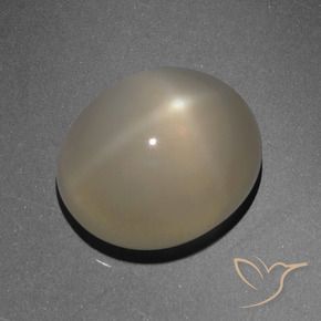 Pedra da Lua Estrela Marrom claro Natural 6.13ct, oval, Translúcido