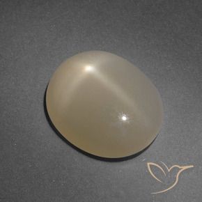 Pedra da Lua Estrela Marrom Pálido Natural 4.99ct, oval, Translúcido