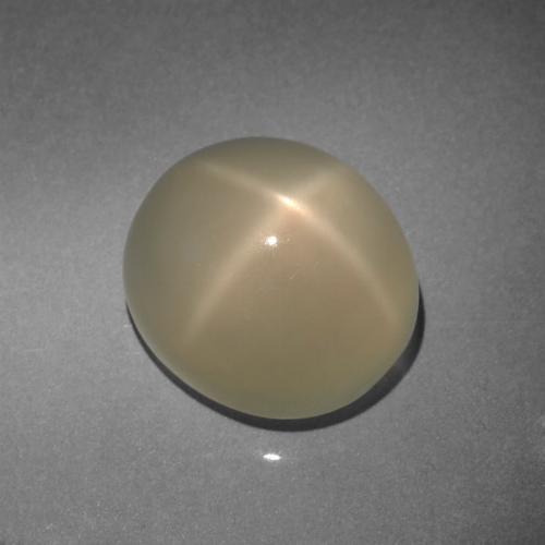 Pedra da lua estrela dourado natural 7,61ct, corte oval, translúcido