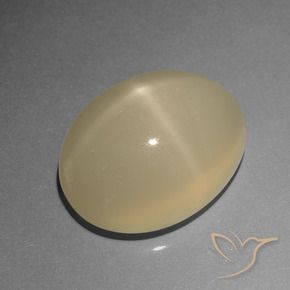Pedra da Lua Estrela Café Marrom Claro Natural 6.77ct, oval, Translúcido