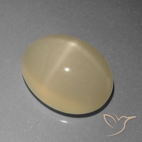 Pedra da Lua Estrela Café Marrom Claro Natural 6.77ct, oval, Translúcido