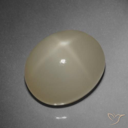 Pedra da Lua Estrela Café Marrom Claro Natural 9.42ct, oval, Translúcido