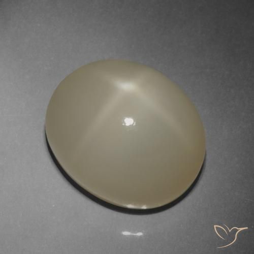 Pedra da Lua Estrela Café Marrom Claro Natural 9.42ct, oval, Translúcido
