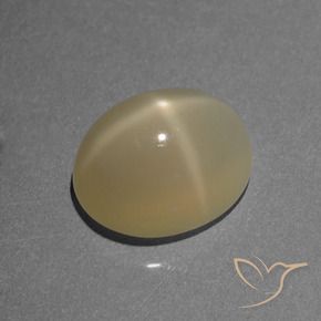 Pedra da Lua Estrela Marrom Pálido Natural 7.12ct, oval, Translúcido
