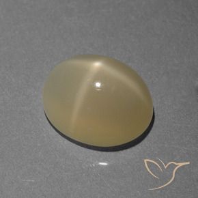 Pedra da Lua Estrela Marrom Pálido Natural 7.12ct, oval, Translúcido