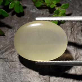 Pedra da lua estrela branco natural 8,12ct, corte oval, translúcido