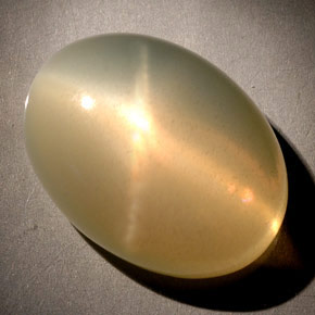 Pedra da lua estrela laranja natural 18,09ct, transparente, transparente/translúcido