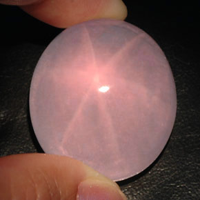 Quartzo rosa estrela rosa natural 120,50ct, transparente, transparente/translúcido