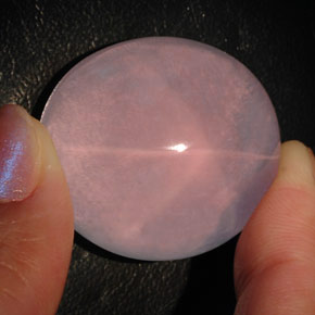 Quartzo rosa estrela rosa natural 101,45ct, transparente, transparente/translúcido
