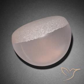 Quartzo Rosa Estrelado Luz rosa Natural 142.05ct, Corte Oval, Translúcido