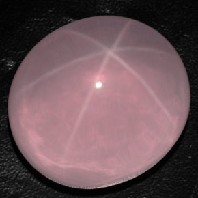 Quartzo rosa estrela rosa natural 163,20ct, transparente, transparente/translúcido