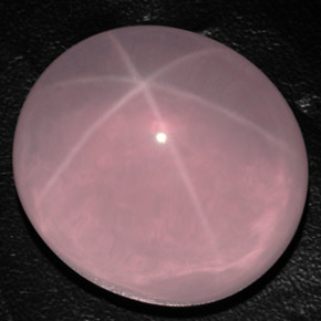 Quartzo rosa estrela rosa natural 163,20ct, transparente, transparente/translúcido