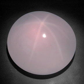 Quartzo rosa estrela rosa natural 311,65ct, corte oval, transparente