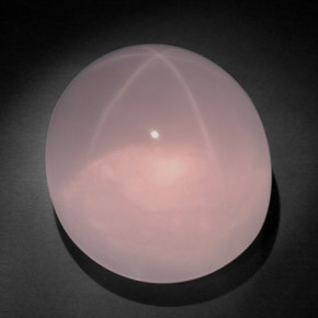 Quartzo rosa estrela rosa natural 149,85ct, corte oval, transparente
