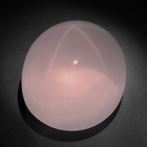 Quartzo rosa estrela rosa natural 149,85ct, corte oval, transparente
