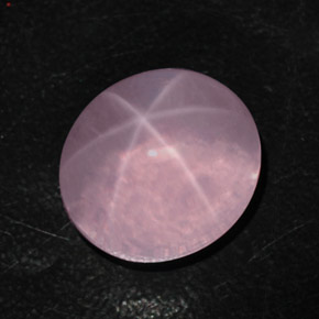 Quartzo Rosa Estrelado Rosa Natural 35.70ct, Corte Oval, Transparente