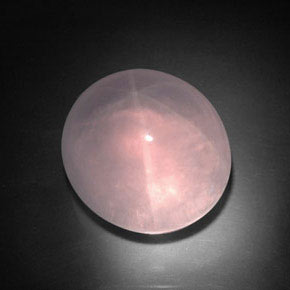 Quartzo rosa estrela rosa natural 35,70ct, transparente, transparente/translúcido