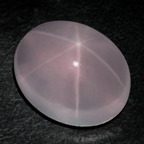 Quartzo rosa estrela rosa natural 49,05ct, corte oval, transparente
