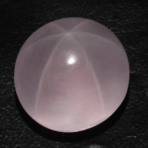 Quartzo Rosa Estrelado Rosa Natural 50.41ct, Corte Oval, Transparente
