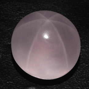 Quartzo Rosa Estrelado Rosa Natural 50.41ct, Corte Oval, Transparente