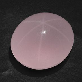 Quartzo rosa estrela rosa natural 107,45ct, transparente, transparente/translúcido