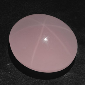 Quartzo rosa estrela rosa natural 83,38ct, transparente, transparente/translúcido